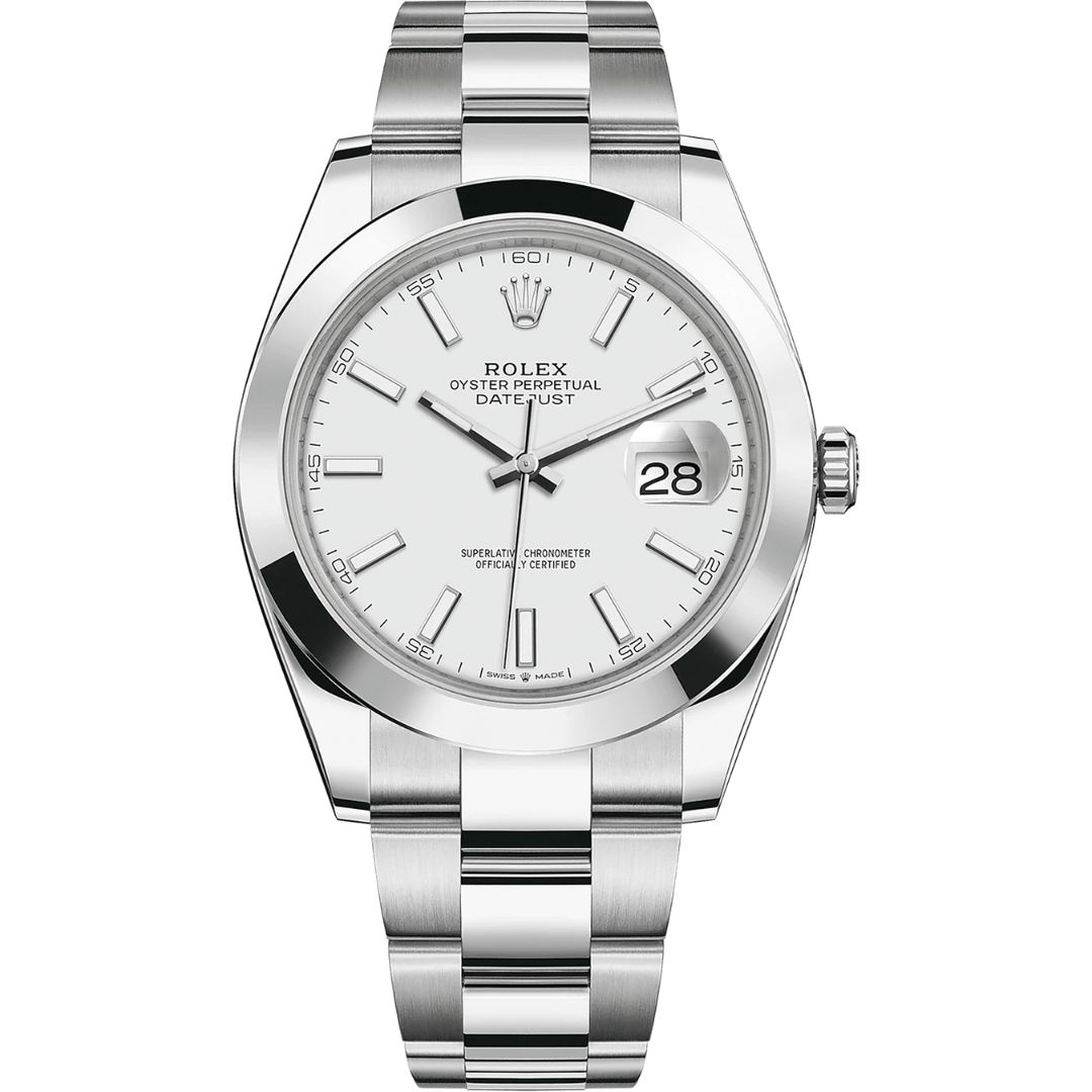 rolex-datejust-41-126300-0005.jpg Rolex Datejust 41 126300 Steel Oyster White Dial - Image 1