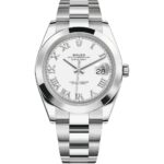 Rolex Datejust 41 126300 Steel Oyster White Roman Dial