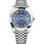 Rolex Datejust 41 126300 Steel Jubilee Blue Roman Dial
