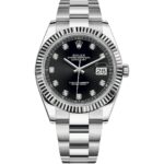 Rolex Datejust 41 126334 Steel Oyster Black Diamond Dial