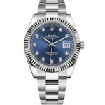 Rolex Datejust 41 126334 Steel Oyster Blue Diamond Dial