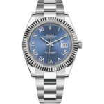 Rolex Datejust 41 126334 Steel Oyster Blue Roman Dial